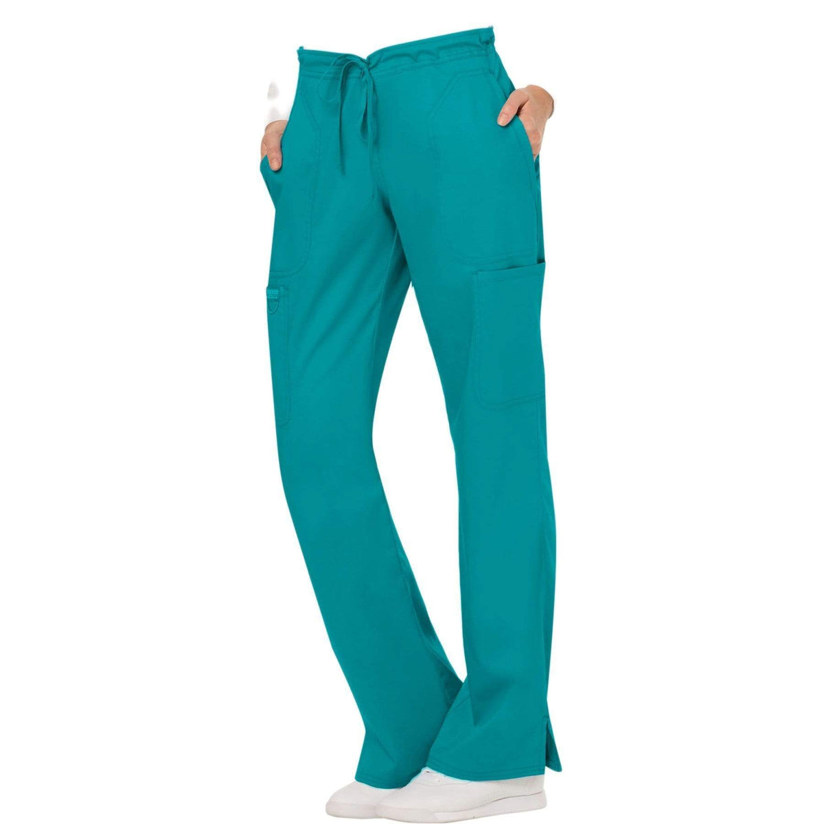 Cherokee Workwear Revolution WW120 Scrubs Pants Women's Mid Rise Flare ...