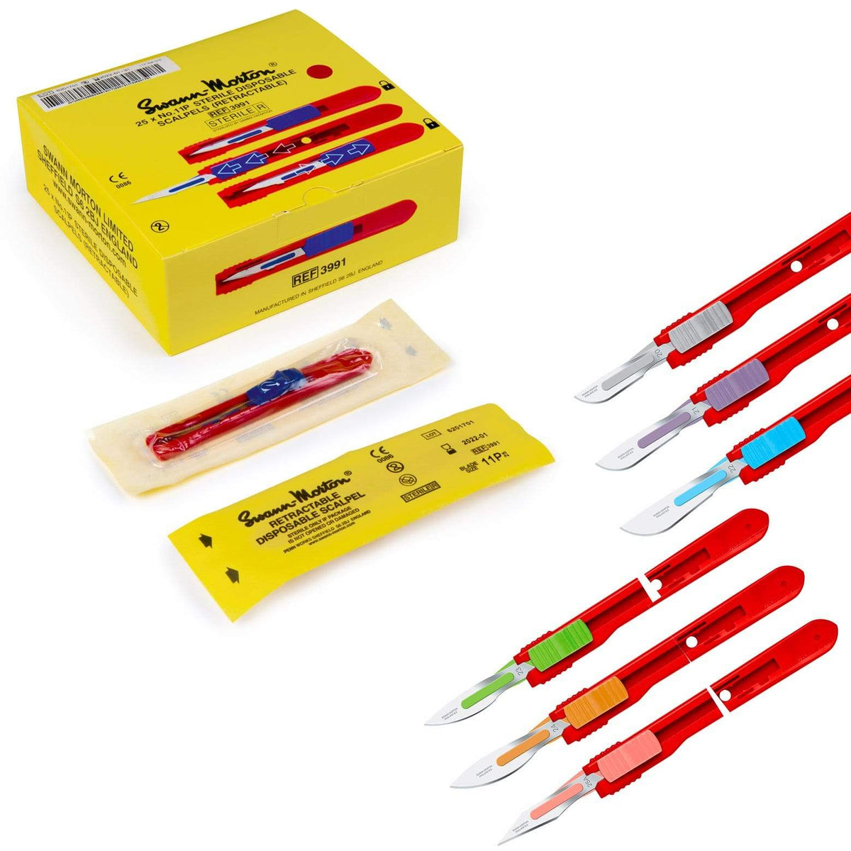 SWANN-MORTON Disposable Scalpel Retractable