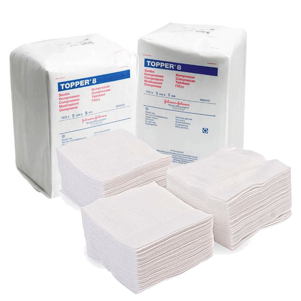 Topper 8 Gauze 5cm X 5cm (Pack Of 100) - Vet Equip Australia